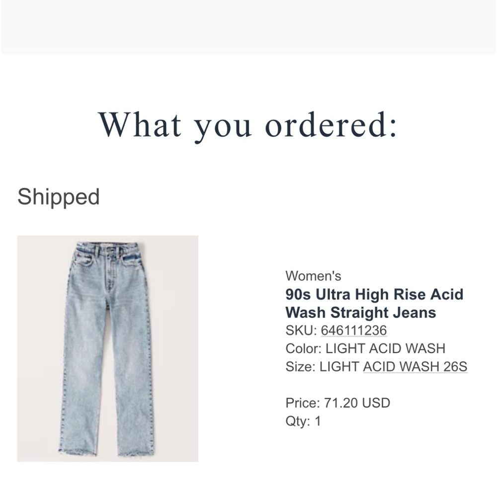 90s Ultra High Rise Acid Wash Straight Jeans